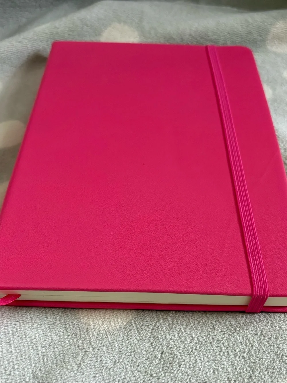 Hot Pink Hardcover Notebook Journal with Elastic Closure - NEW